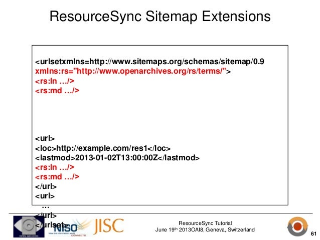 resourcesync tutorial oai8