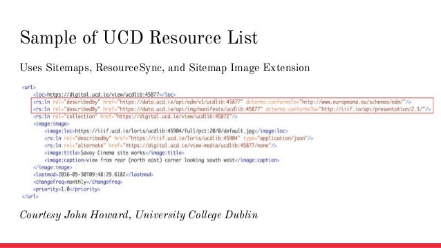 resourcesync overview and real world use cases for discovery harve