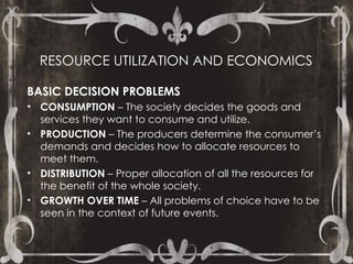 resource utilization in the subject of micro economics | PPTX