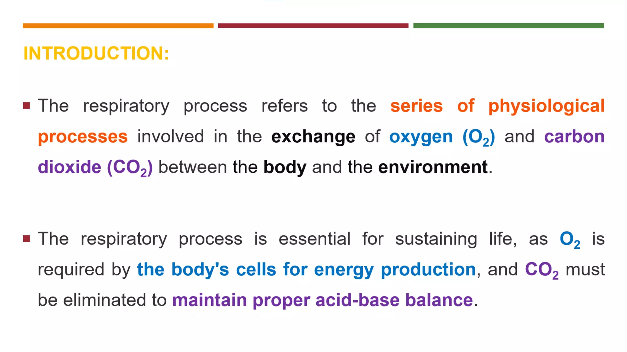 Physiology of Respiratory System: Introduction | PPTX