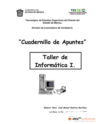 Cuadernillo de Taller de Informatica I