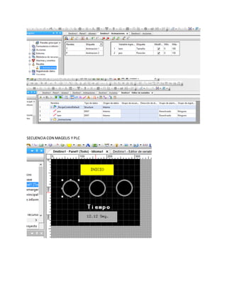 SECUENCIA CON MAGELIS Y PLC
 