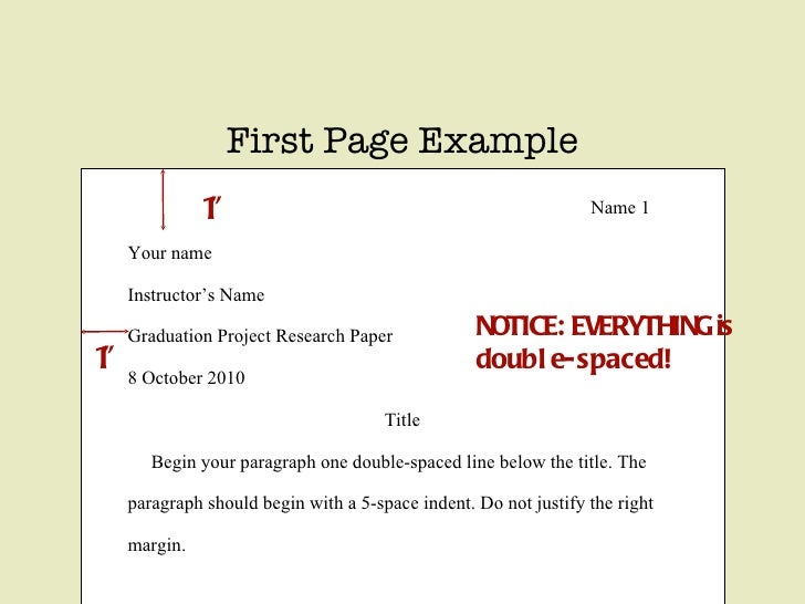 Research paper guidelines