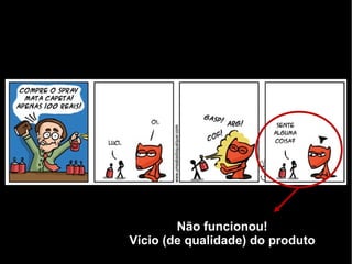 Não funcionou!
Vício (de qualidade) do produto
 