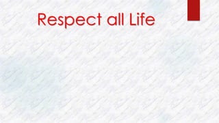 Respect all Life
 