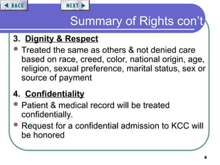 Respecting Patient Rights , patient rights ppt | PPT