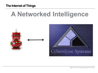 The Internet of Things

A Networked Intelligence

@uxbd #respectingsemantics

 