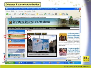 Gestores Externos Autorizados
 