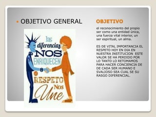 Respeto a la diferencia | PPTX