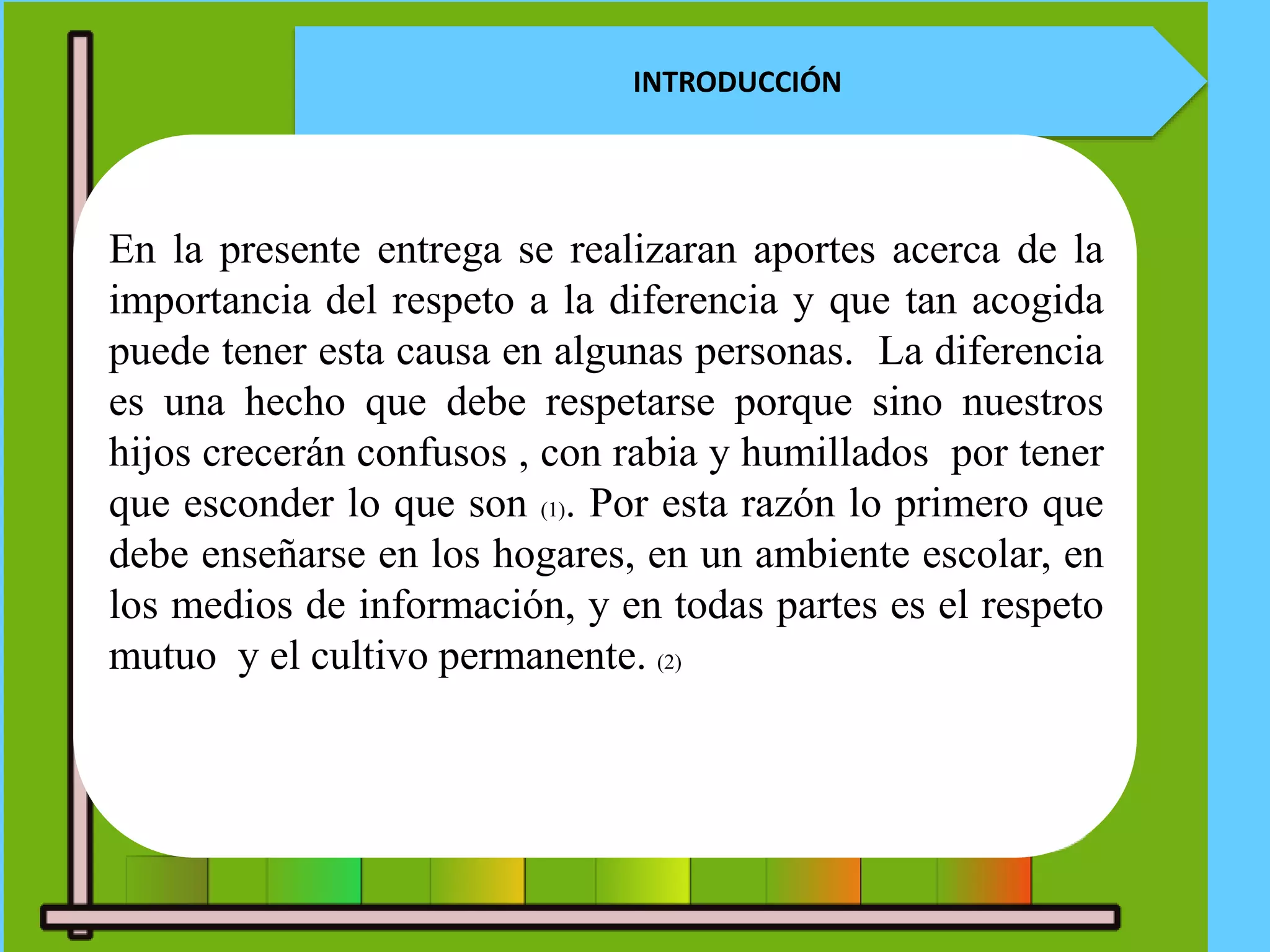 Respeto a la diferencia | PPTX