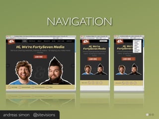 NAVIGATION




andreas simon @sitevisions
 