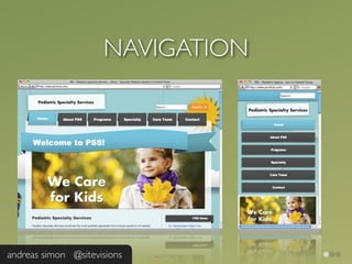 NAVIGATION




andreas simon @sitevisions
 