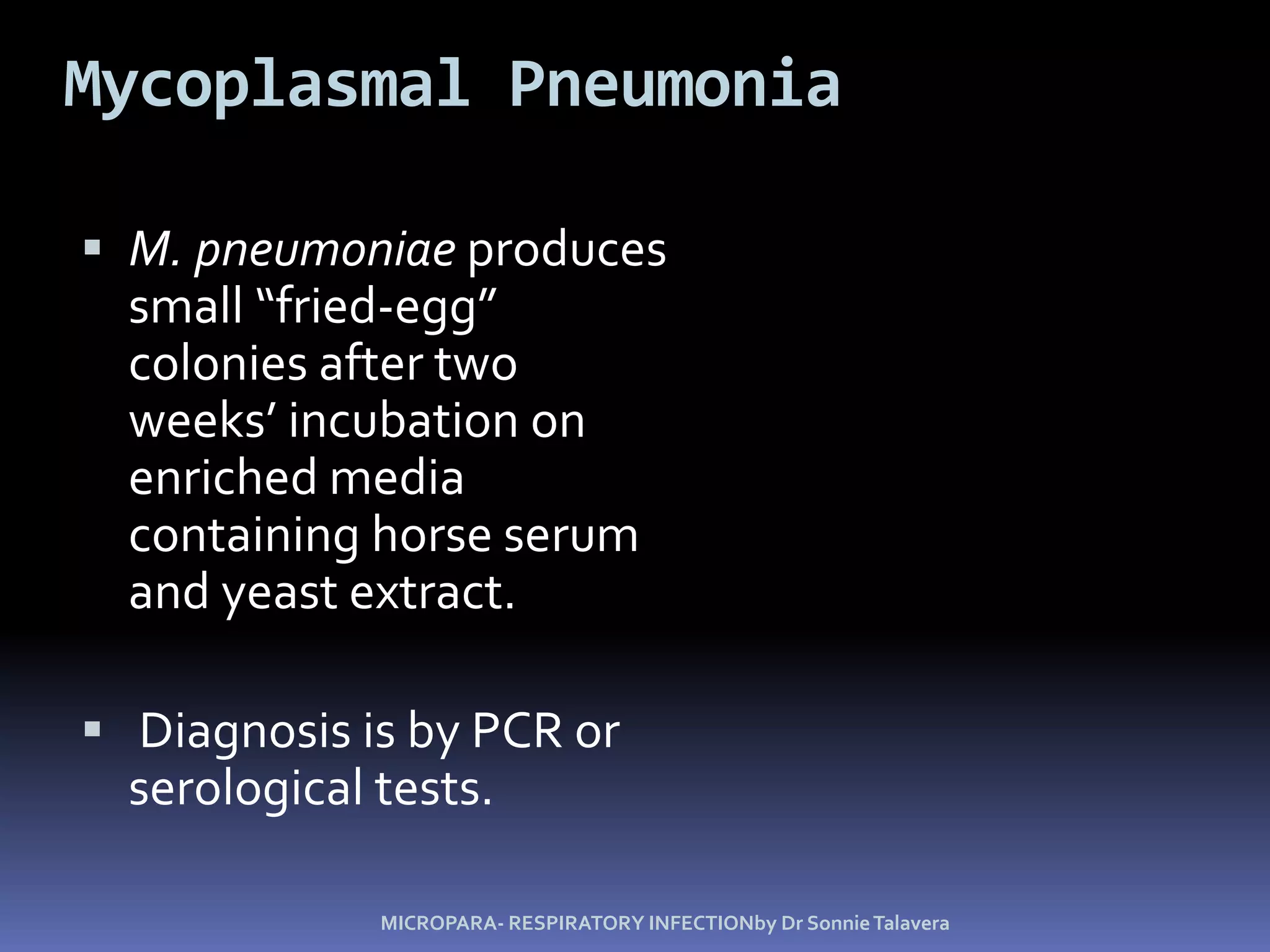 INTERPRETATION OF LAB RESULTSPOSITIVE		-	if all or at least two of 					the three specimens 					are positiveNEGATIVE		-	if all (3) specimens 					are negativeDOUBTFUL	-	if one of the three 						specimens is positive 					(sputum examination 					  should be repeated)