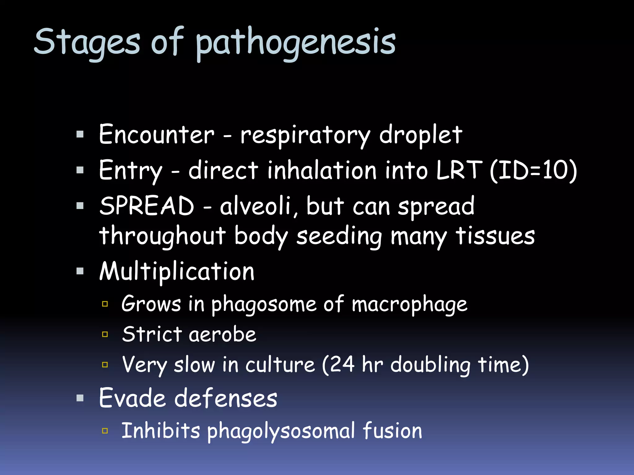 MorphologyMycobacterium tuberculosisThin straight rods, 0.4 x 3 µmAcid-fast organisms
