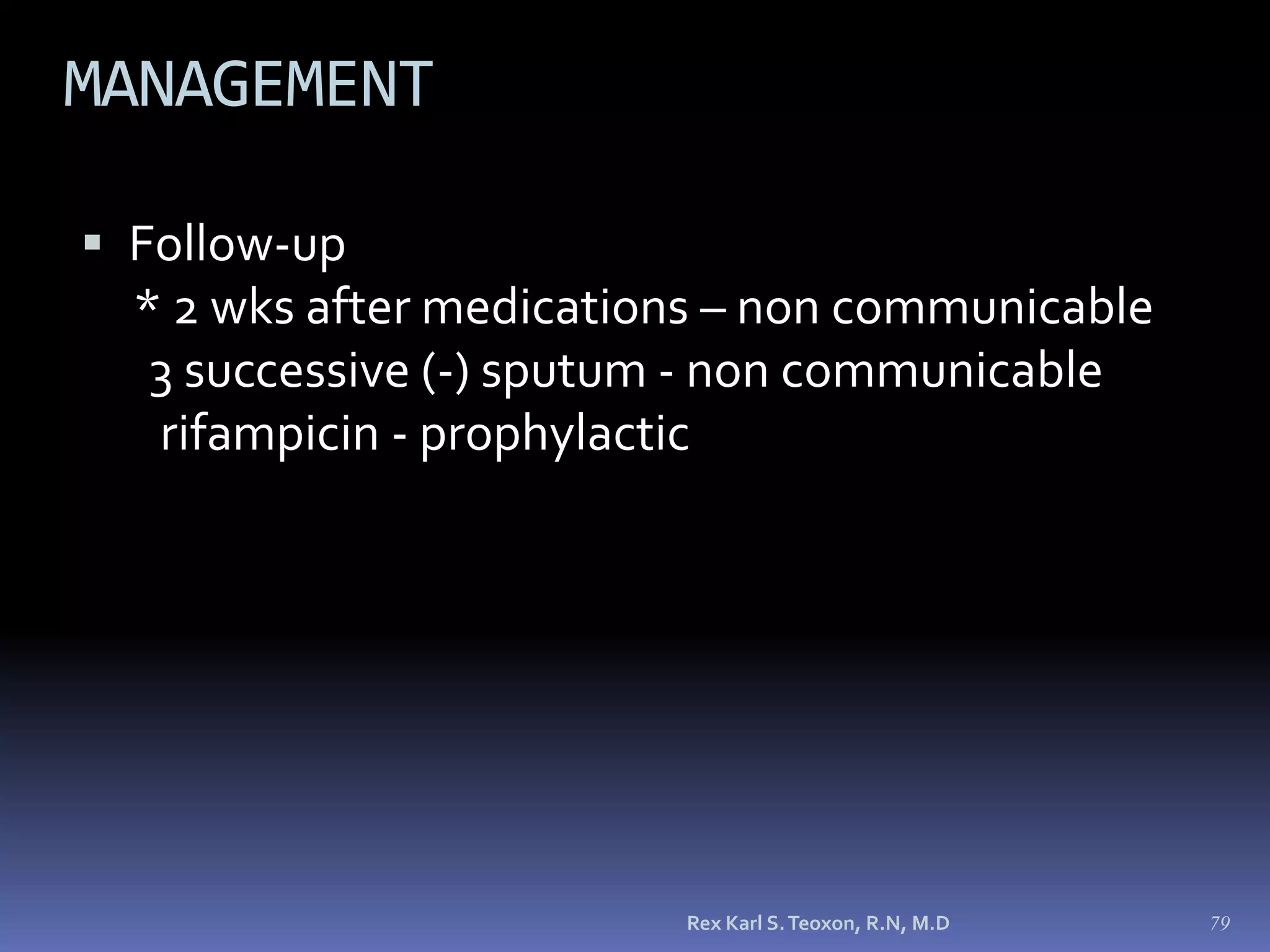 Tuberculosis New foci of infection can develop when a caseous lesion ruptures and releases bacteria into blood or lymph vessels; this is called miliary tuberculosis.MICROPARA- RESPIRATORY INFECTIONby Dr Sonnie Talavera