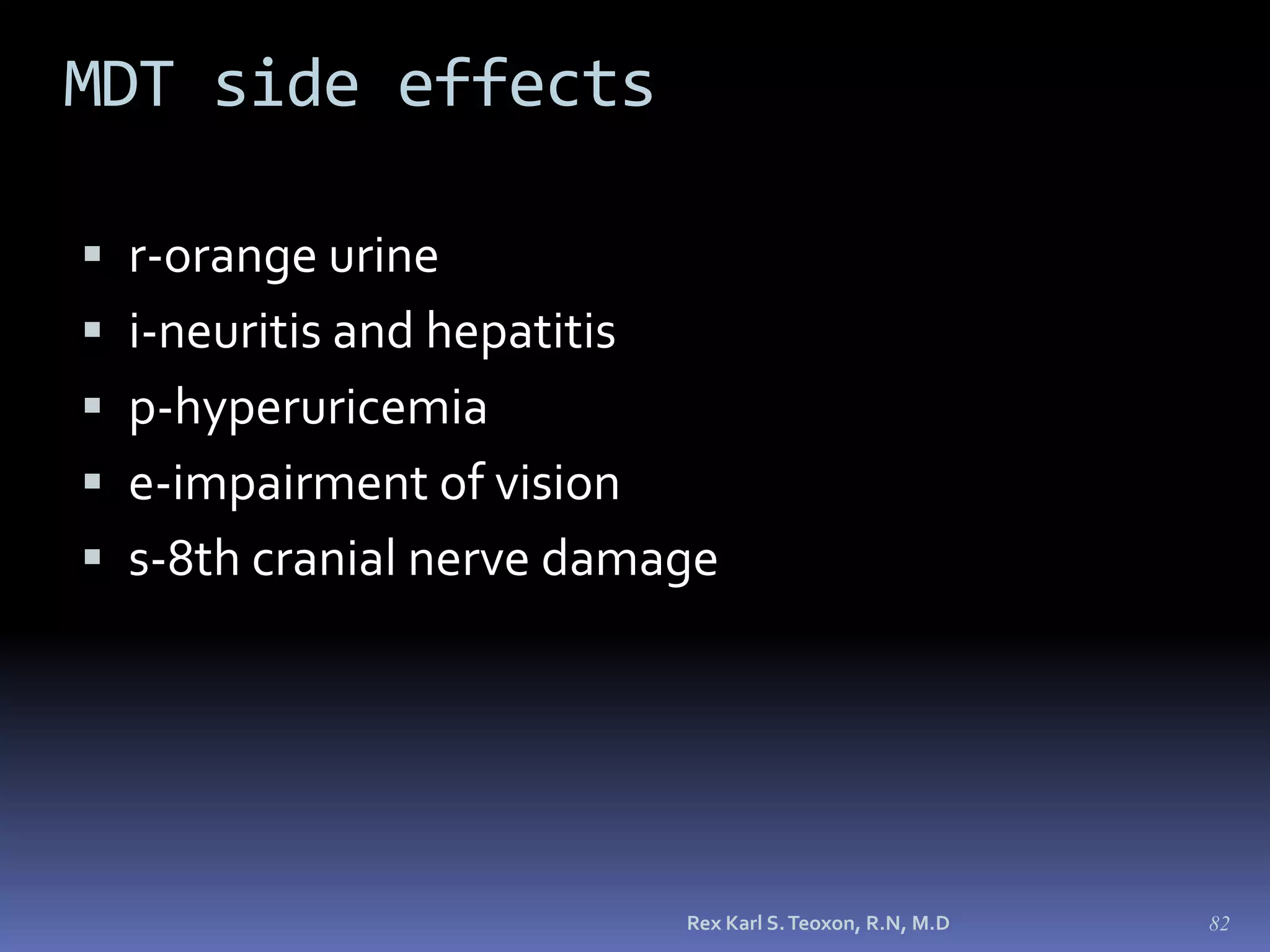 Tuberculosis Miliary tuberculosis is characterized by weight loss, coughing, and loss of vigor.Chemotherapy usually involves 3 or 4 drugs taken for at least 6 months; multidrug-resistant M. tuberculosis is becoming prevalent.MICROPARA- RESPIRATORY INFECTIONby Dr Sonnie Talavera