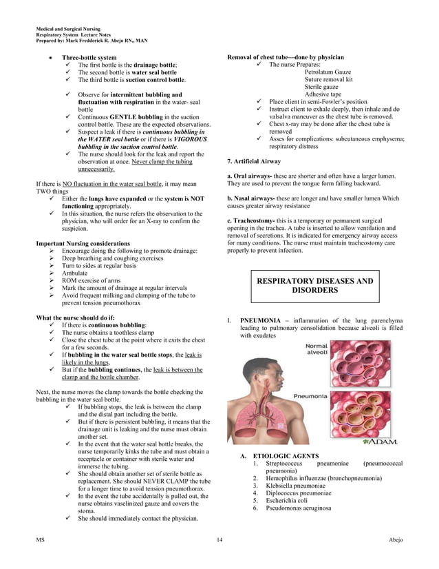 Respiratory Nursing | PDF | Lung and Respiratory Health | Diseases and ...