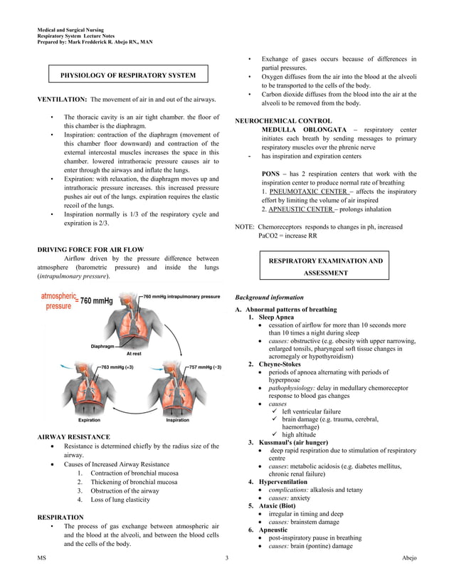 Respiratory Nursing | PDF | Lung and Respiratory Health | Diseases and ...