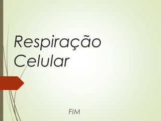 Respiração
Celular
FIM
 