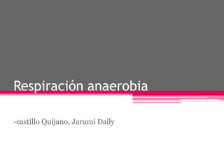 Respiración anaerobia
-castillo Quijano, Jarumi Daily

 
