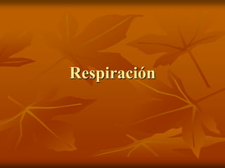 Respiración
 