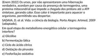 RESPIRAÇÃO CELULAR.pptxmitocondriaatpenergia | PPTX