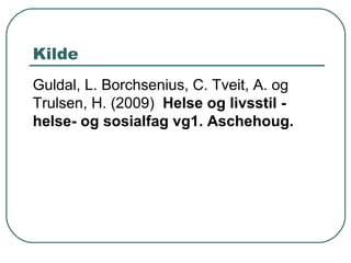 Hjelpemuskulatur
 Når vi blir andpustne, og kroppen trenger
mer oksygen av en eller annen grunn,
benytter vi oss av hjelpemuskulatur for å
puste.
 Denne muskulaturen sitter blant annet
på halsen og mellom ribbeina.
 