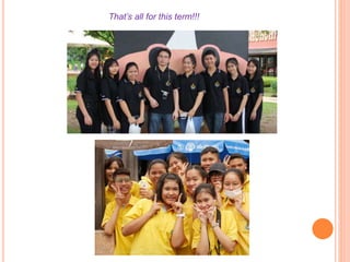 That’s all for this term!!!
 