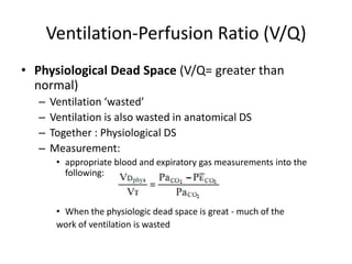 It is calculated by subtracting dead space ventilations from total pulmonary ventilation quizlet It is calculated by subtracting dead space ventilations from total pulmonary ventilation quizlet