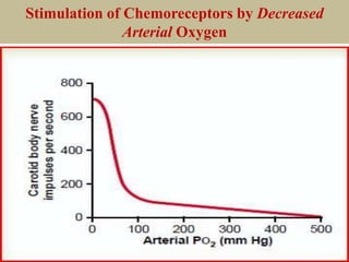 Stimulation of Chemoreceptors by Decreased
Arterial Oxygen
 