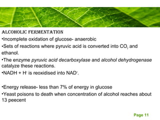 Incomplete Oxidation Respiration in higher plants | PPT