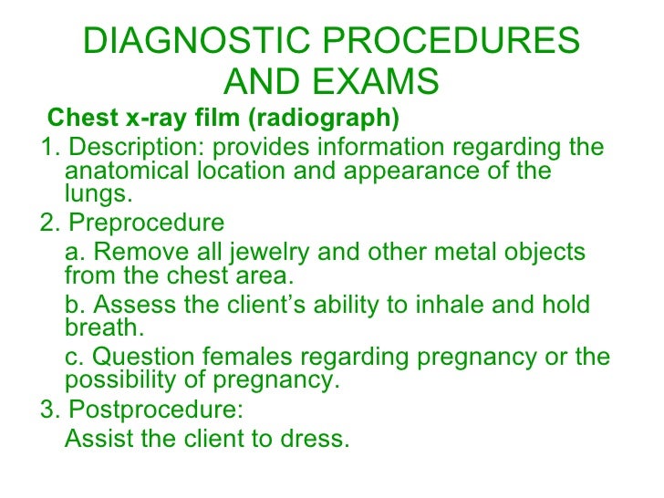 Respiratory Diagnostic Procedures