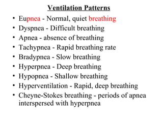 Hyperventilation Pattern Respiratory System | PPT