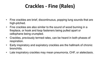 Respiratory and cardiac assessmet | PPTX