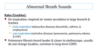 respiratory assessment -cardiac and peripheral vascular system | PPTX