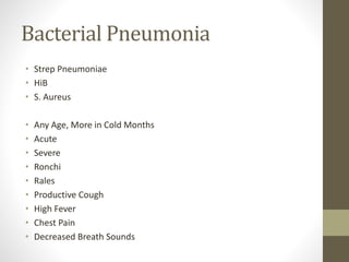 Respiratory Disease - Pediatrics | PPTX