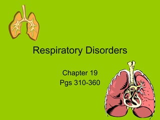 Respiratory Disorders Chapter 19 Pgs 310-360 