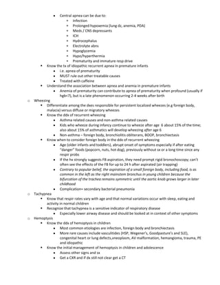 Know the ddx of congenital stridor