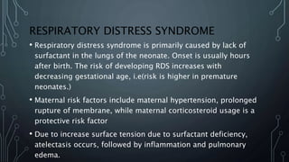 Respiratory distress in newborn | PPTX