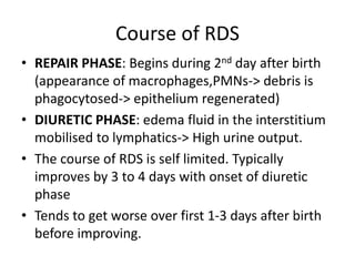 Respiratory distress in the newborn | PPTX