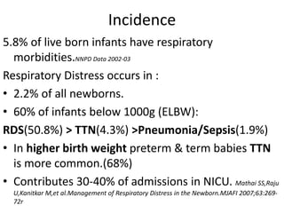 Respiratory distress in the newborn | PPTX