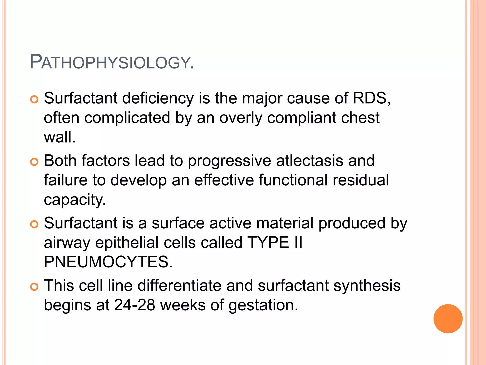 Pathophysiology For Rds Respiratory distress syndrome | PPTX
