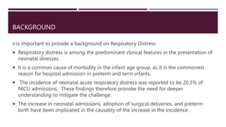 Respiratory Distress Syndrome by DR FAITHFUL DANIEL.pptx