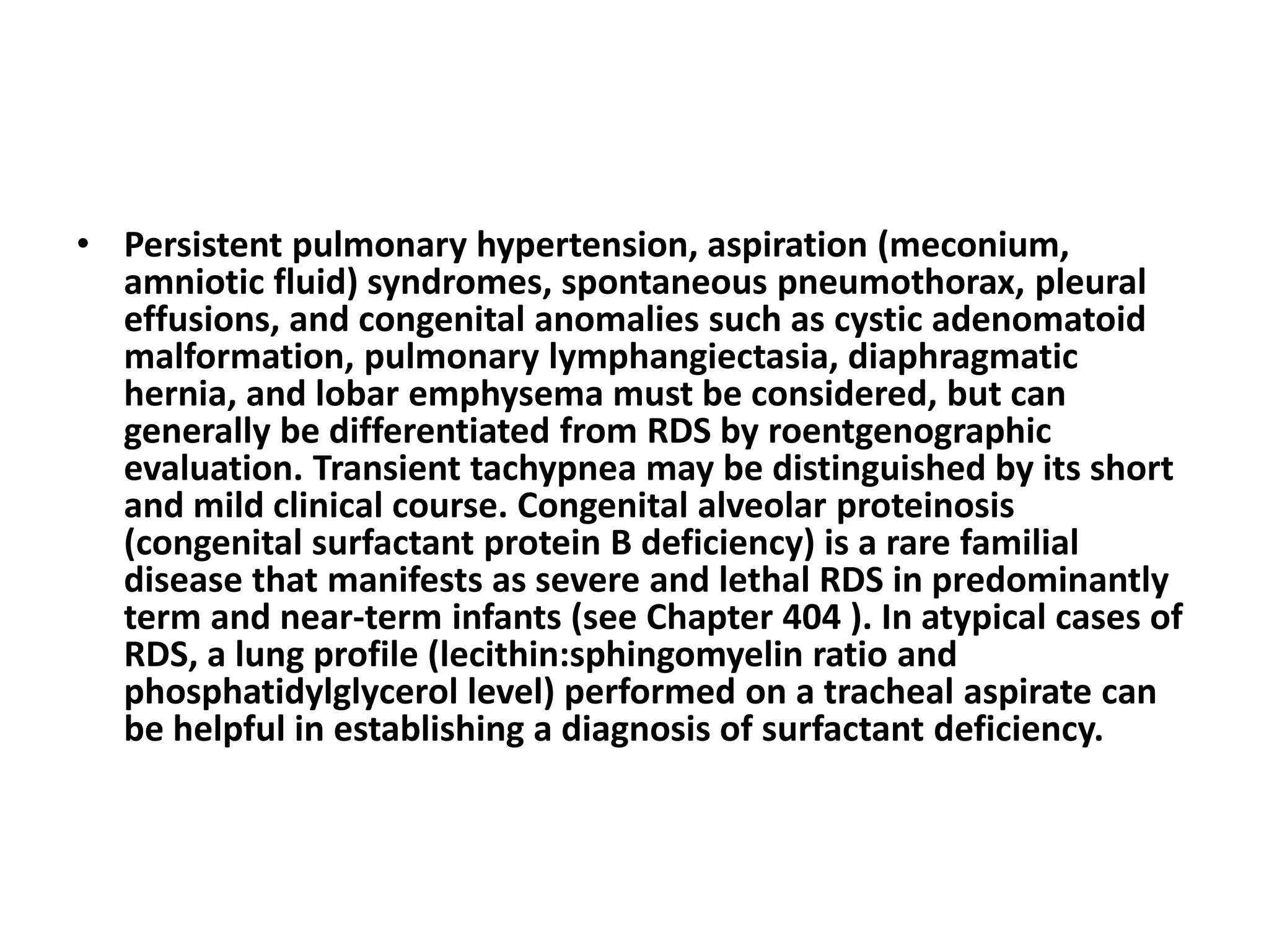 Respiratory Distress Syndrome of the Newborn.pdf | Lung and Respiratory ...
