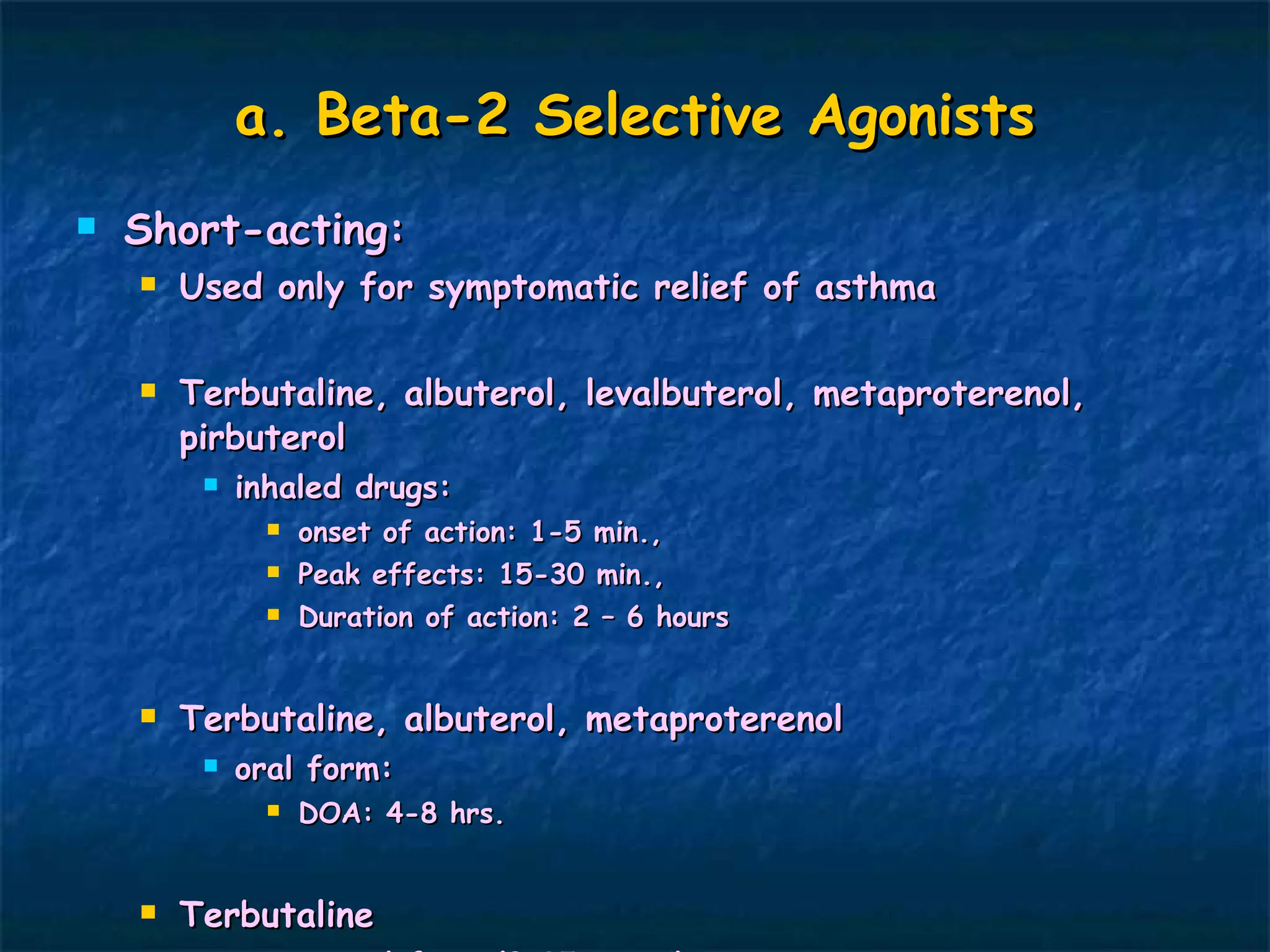Respiratory Drugs PPT