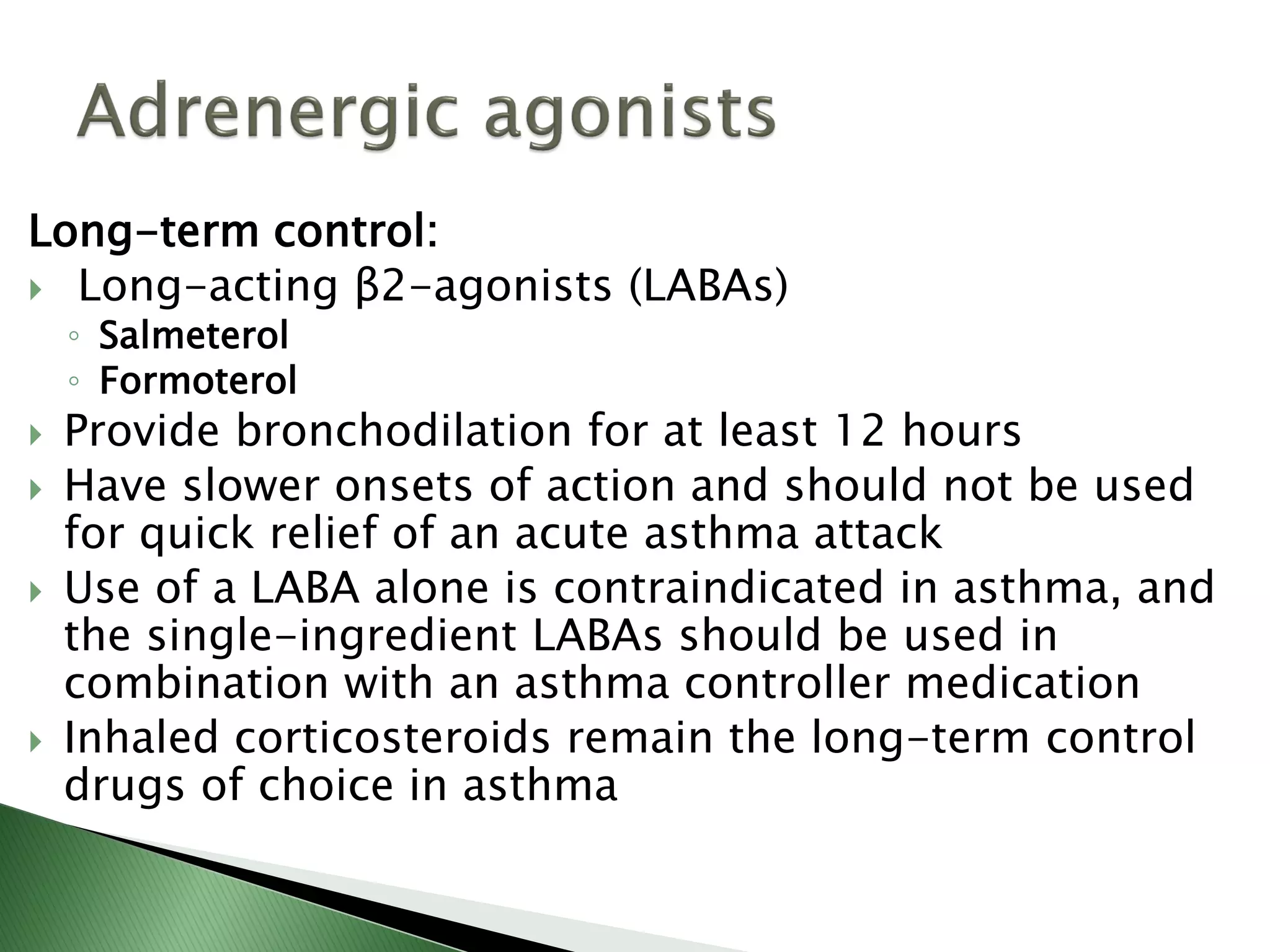 Respiratory drugs - Pharmacology | PDF