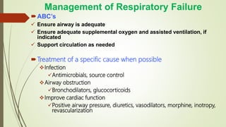 Abc Failure Respiratory Failure by Dr. Sookun Rajeev Kumar | PPTX