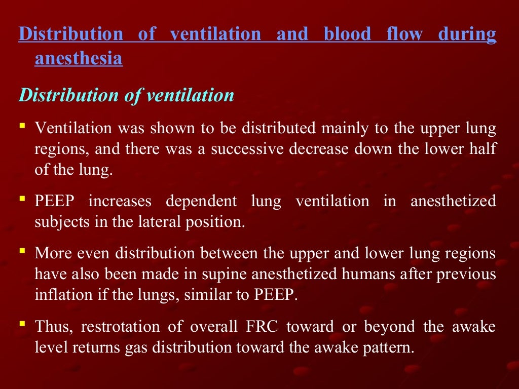 Respiratory function and importance to anesthesia final