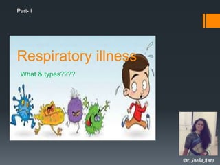 Respiratory illness
What & types????
Dr. Sneha Anto
Part- I
 