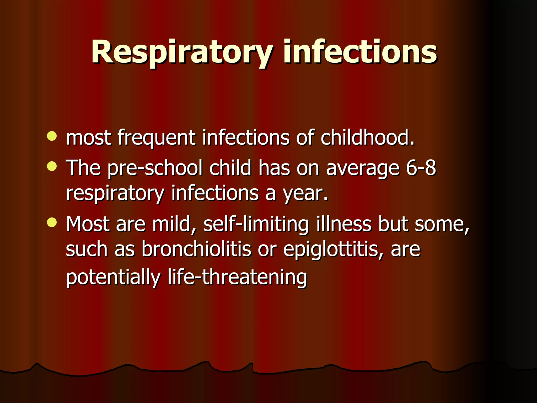 Respiratory infection in children | PPT